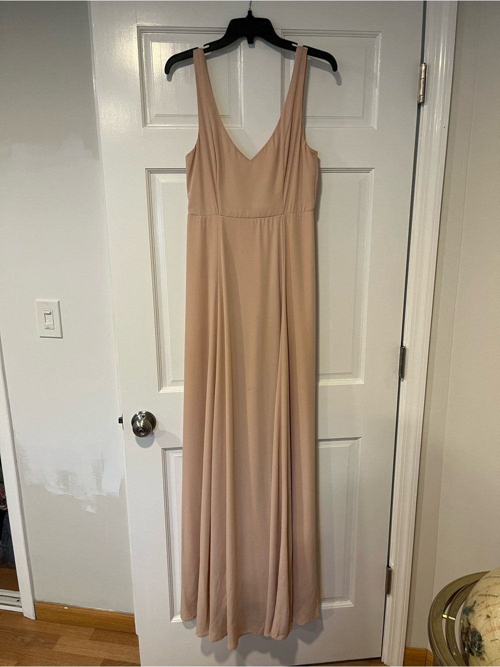 Show Me Your MuMu Blush Nude V-Neck Maxi Dress